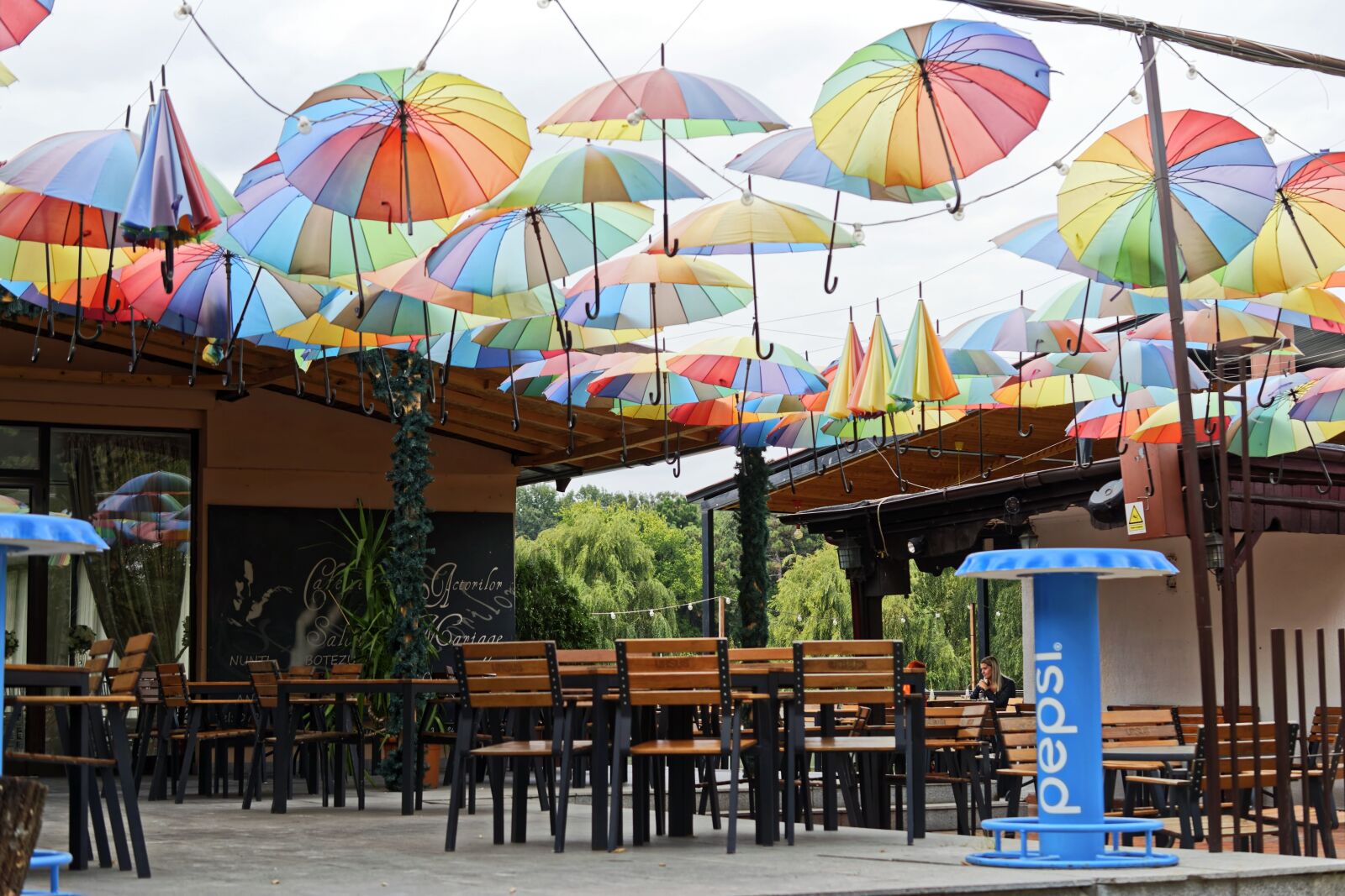 Nikon D5300 sample photo. Terrace, restaurant, the tables photography