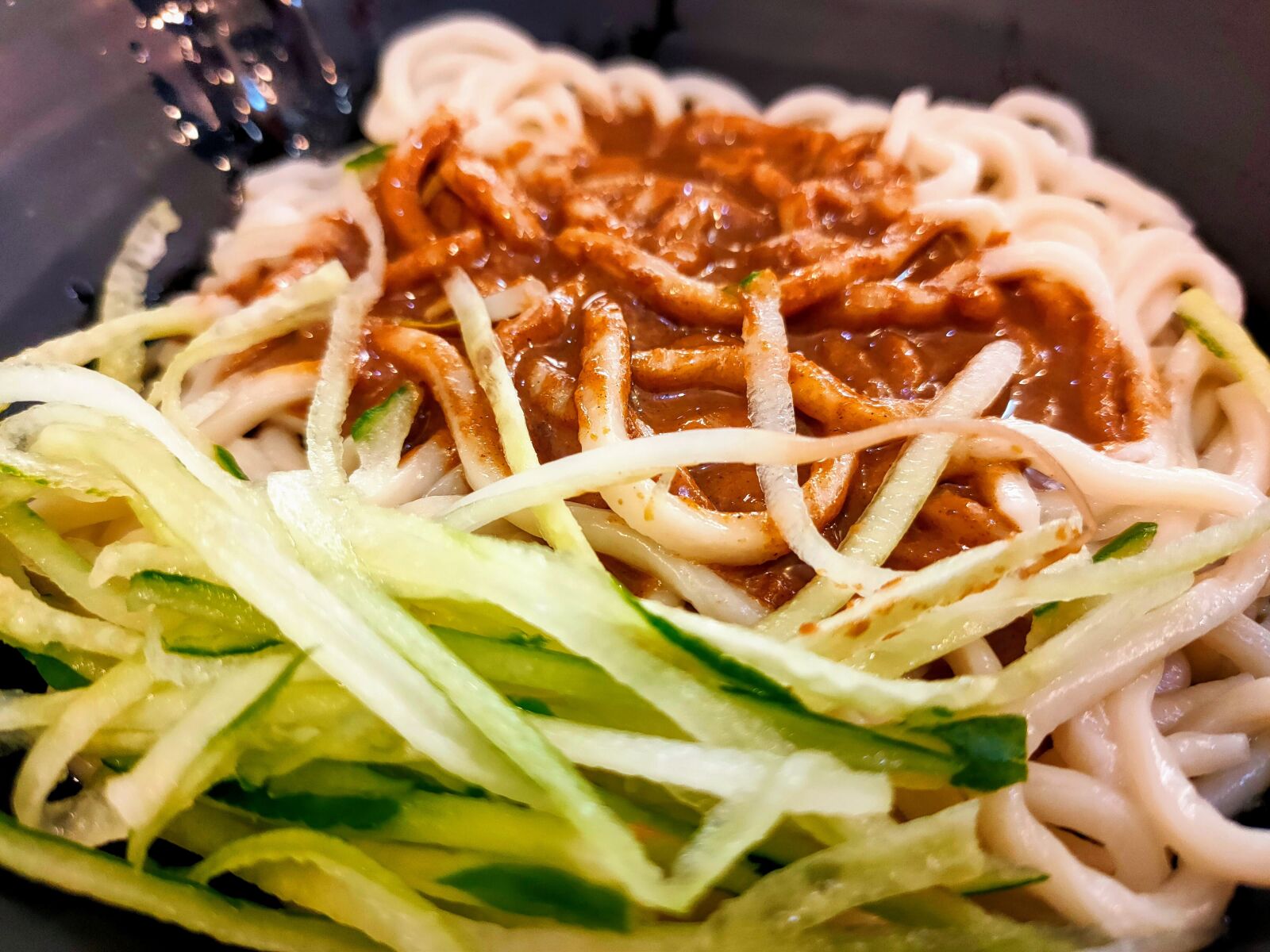 OPPO RENO2 sample photo. Sesame sauce noodles, dry photography