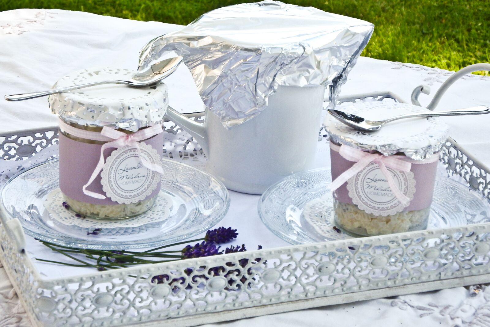Fujifilm FinePix SL1000 sample photo. Lavender, cup, tablecloth photography