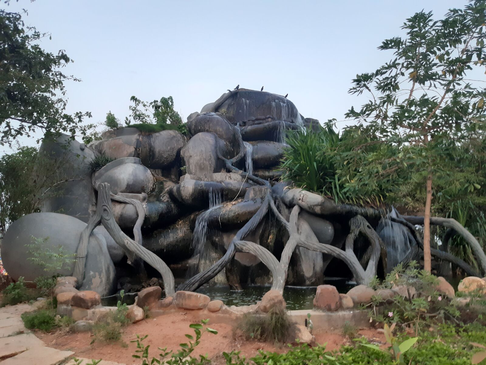Samsung Galaxy A30 sample photo. Waterfalls, stones, scenery photography