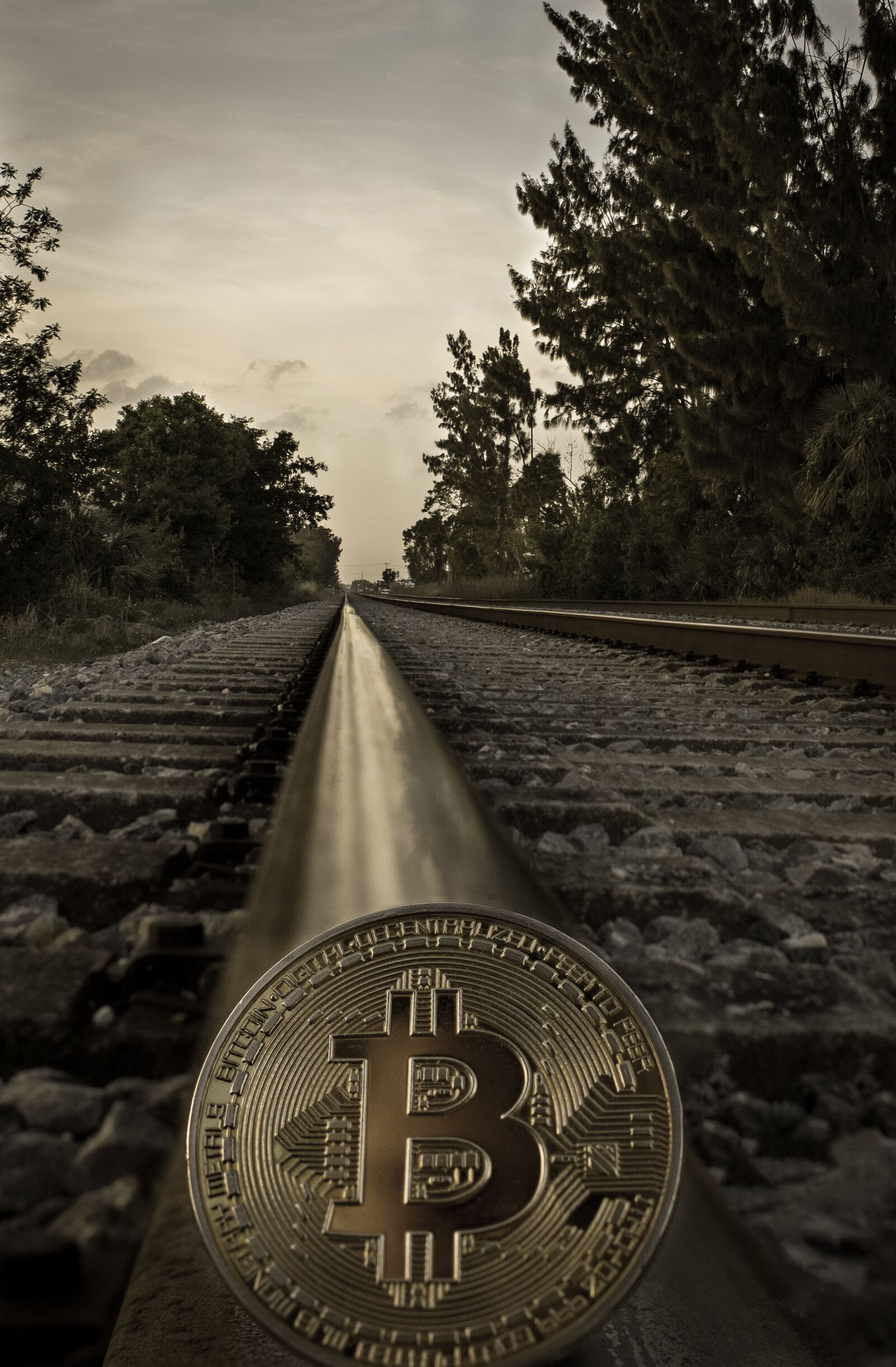 Canon EOS 60D sample photo. Cryptocurrency, concept, rail tracks photography