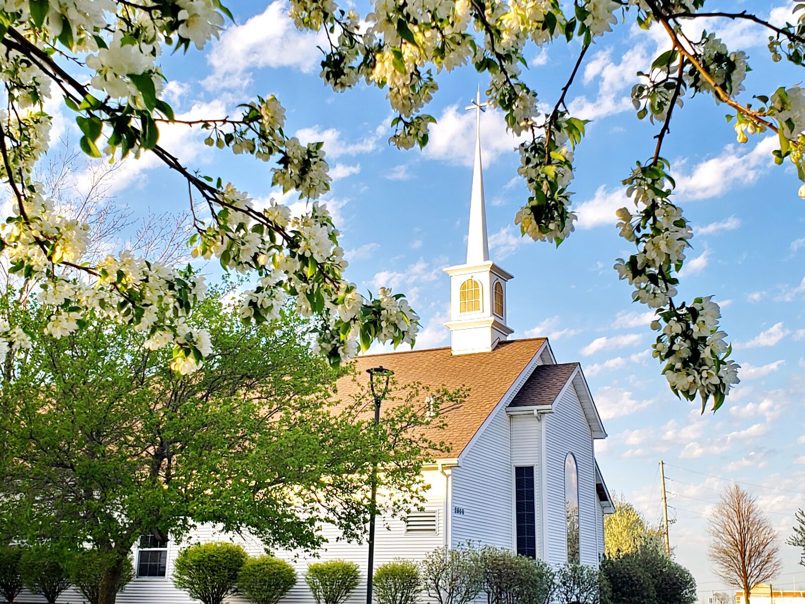 Samsung Galaxy S9 sample photo. Church, spring, steeple photography