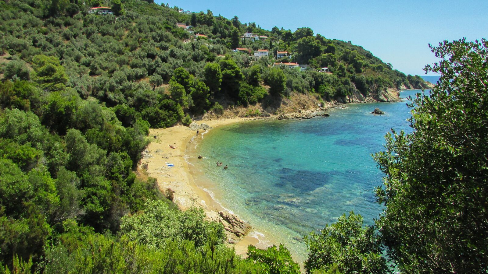 Canon PowerShot SX400 IS sample photo. Greece, skiathos, diamanti beach photography