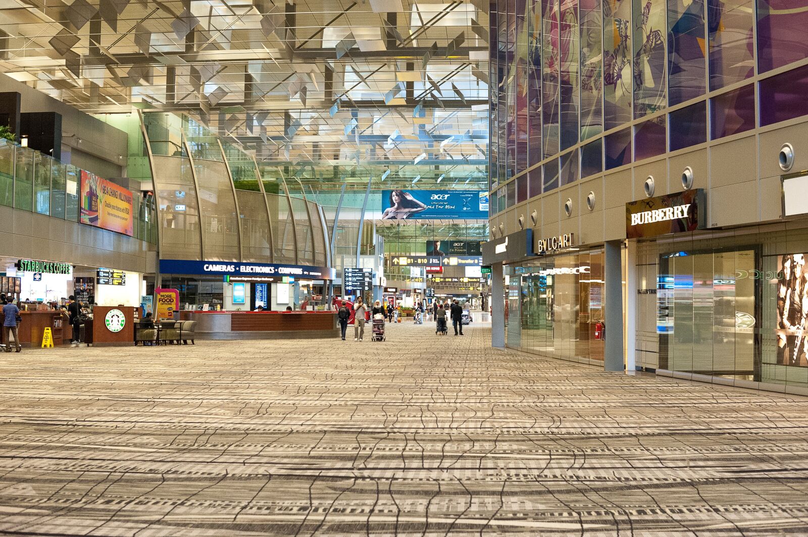 Nikon D700 sample photo. Singapore, airport, terminal photography