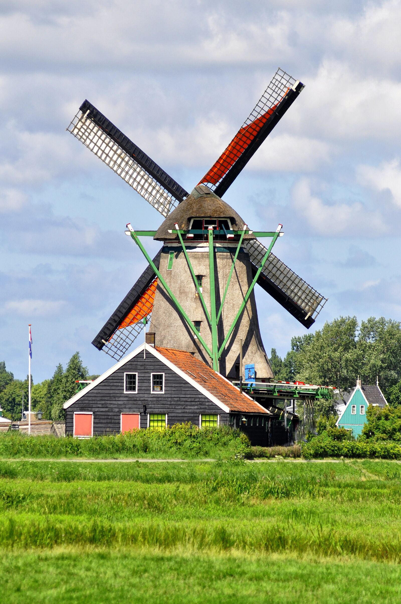 Nikon D90 sample photo. Holland, windmill, zaanse schans photography