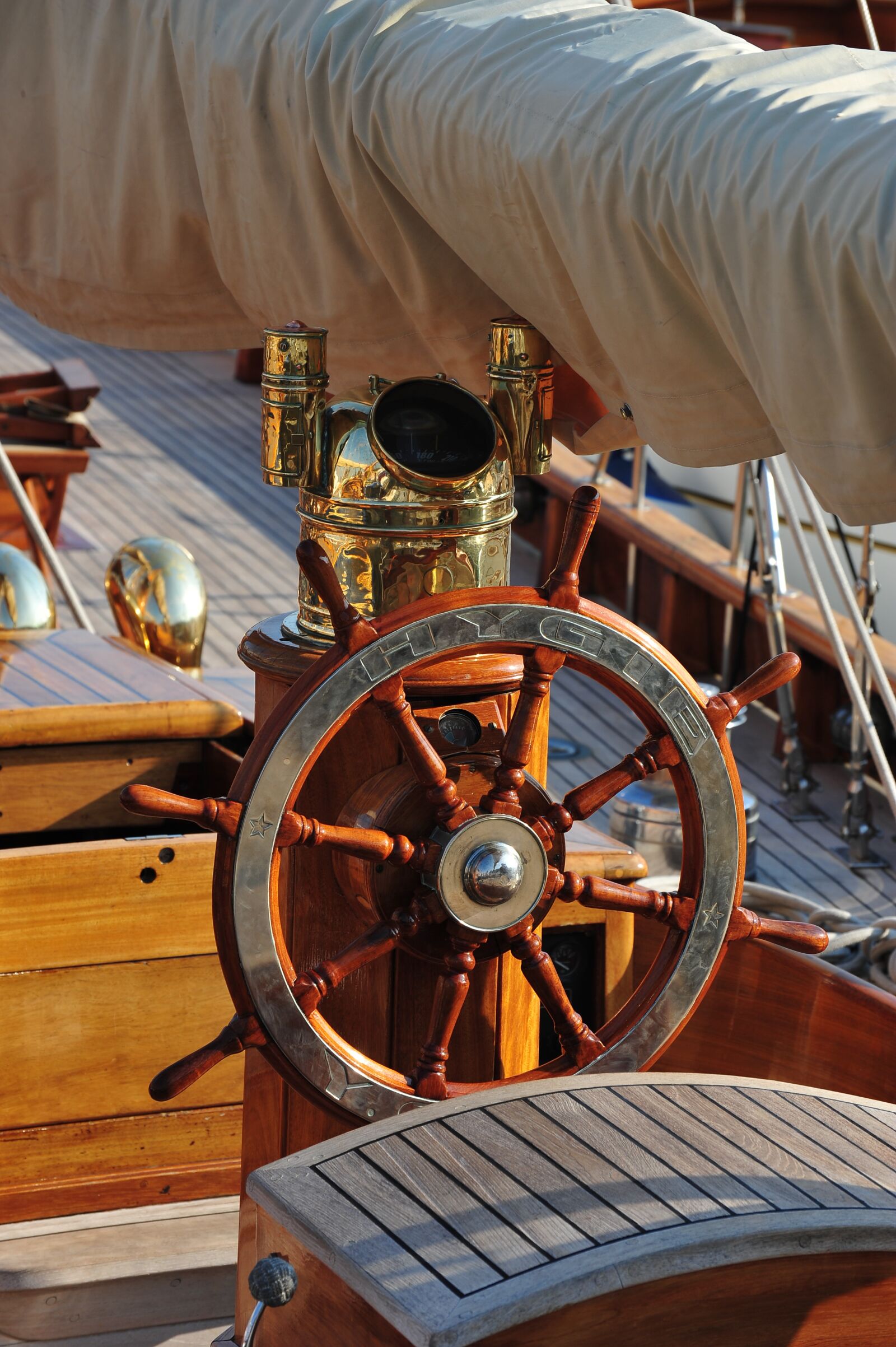 Nikon D700 sample photo. Sailing yacht, steering wheel photography