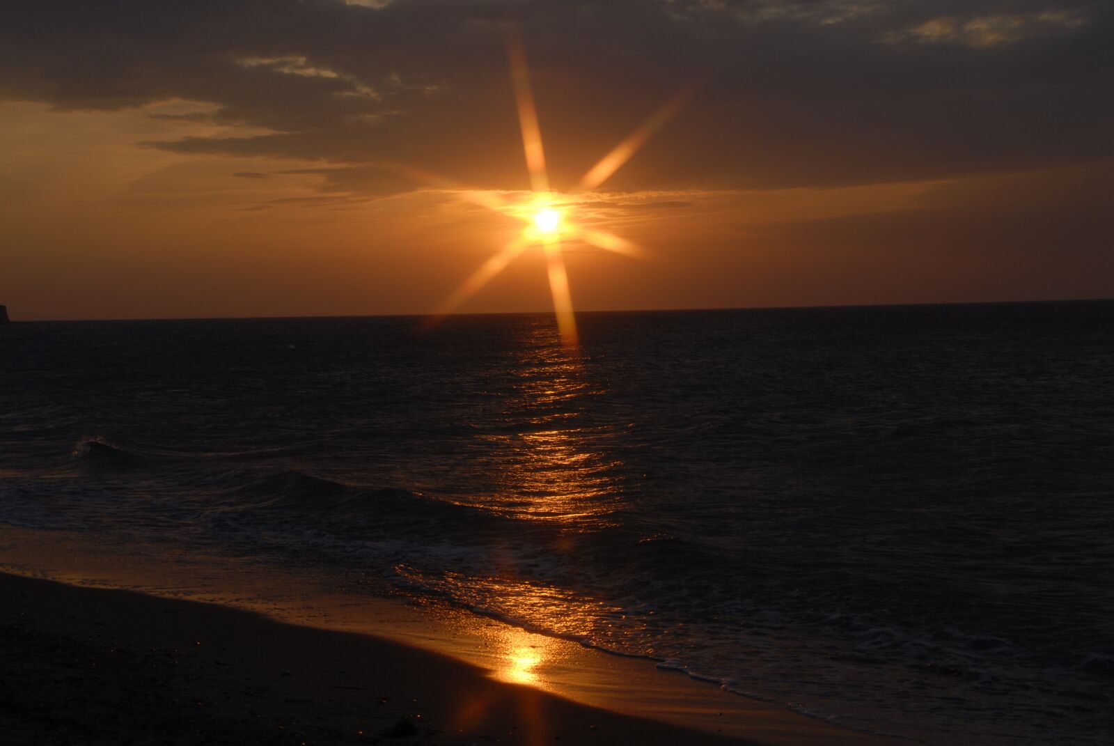 Nikon D200 sample photo. Sunset, sea, sky photography