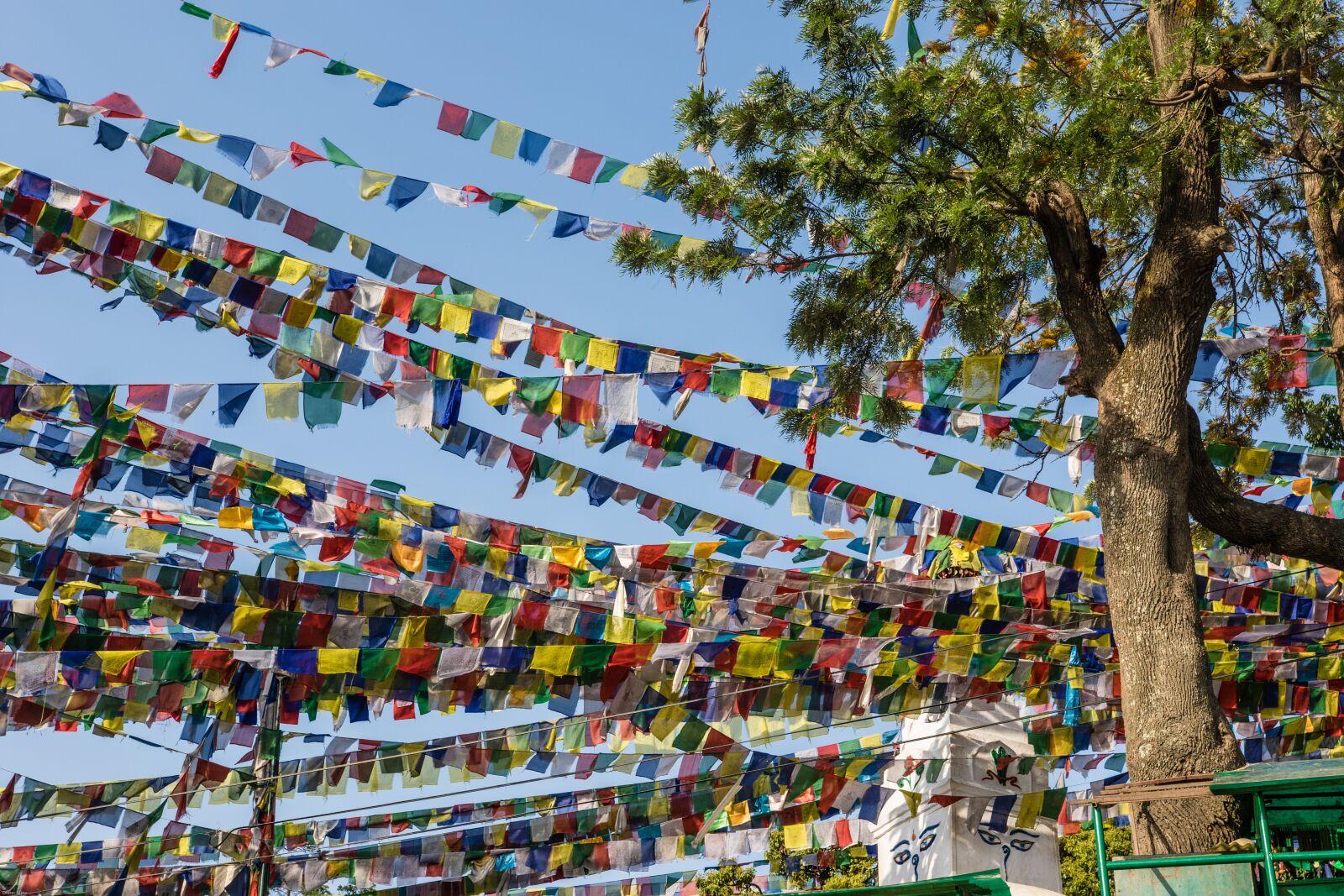 Canon EOS 7D Mark II sample photo. Nepal, kathmandu, prayer flags photography
