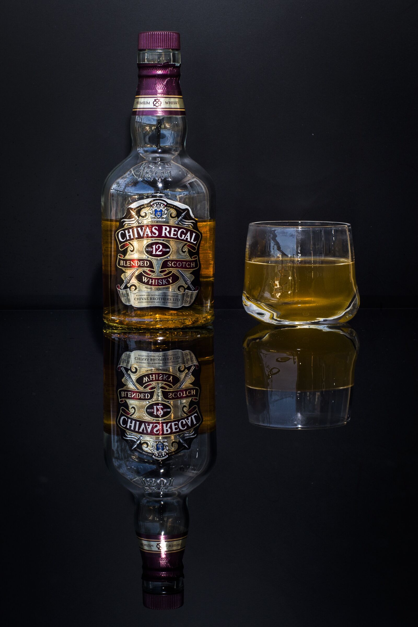 Nikon D610 sample photo. Whiski, glass, bottle photography