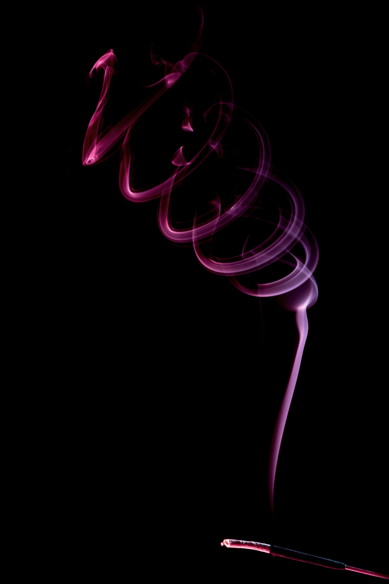 Nikon D500 sample photo. Smoke, purple, incense photography