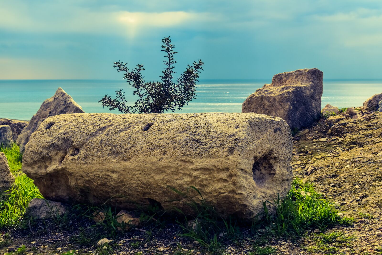 Nikon D3300 sample photo. Column, ruins, cyprus photography