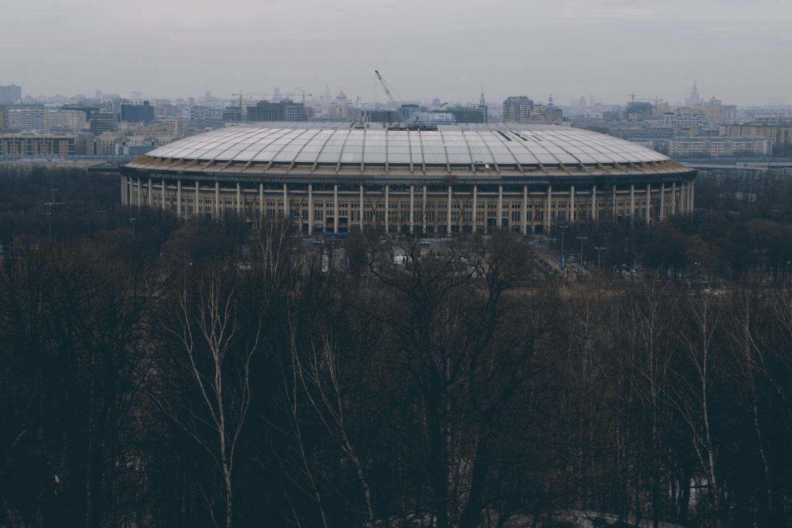Nikon D3100 sample photo. City, landscape, moscow, stadium photography