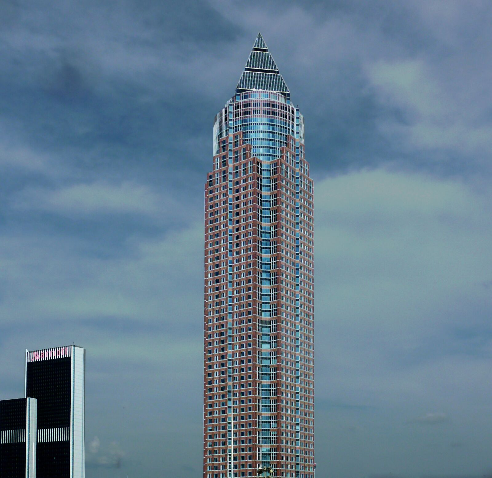 Panasonic DMC-TZ7 sample photo. Skyscraper, window, frankfurt photography
