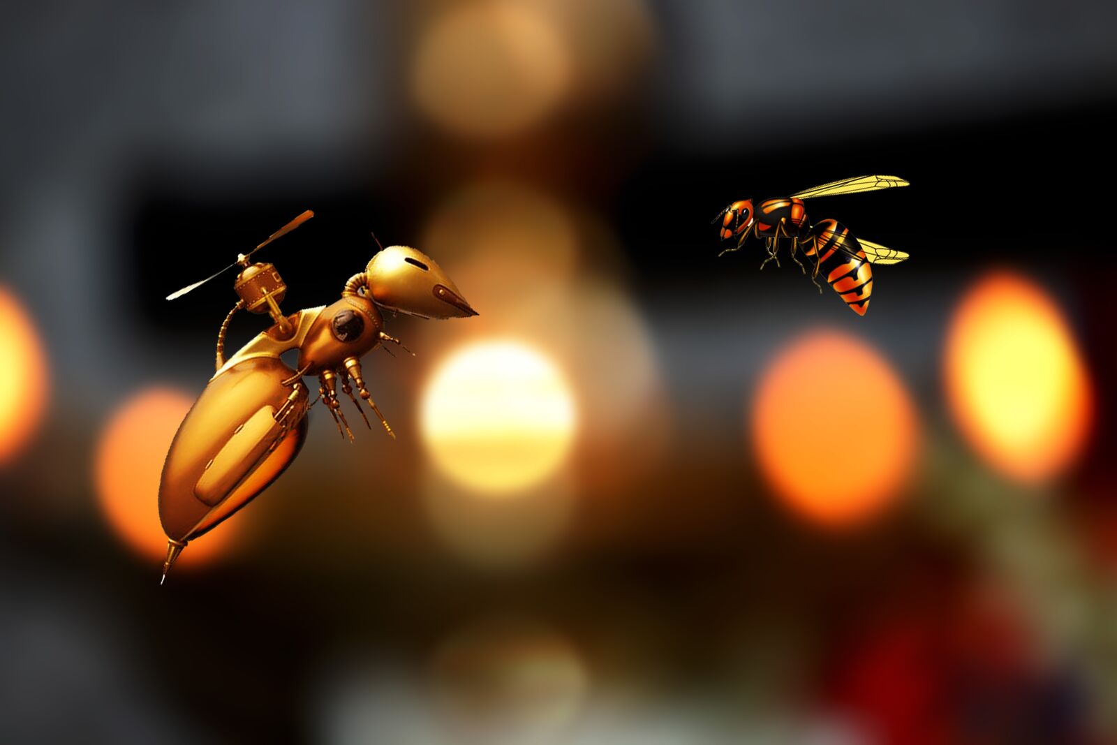 Canon EOS 500D (EOS Rebel T1i / EOS Kiss X3) sample photo. Bee, abstract, insect photography