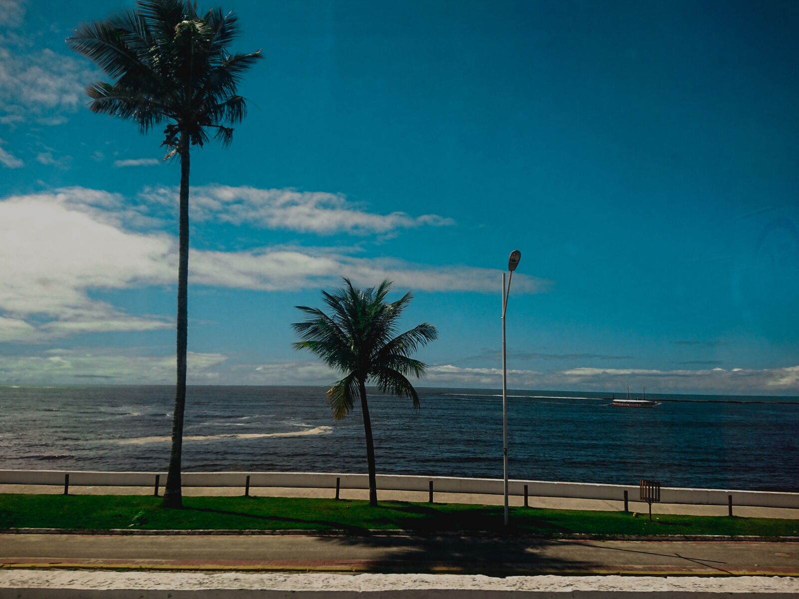Sony Xperia XZ Premium sample photo. Sky, beach, palm photography
