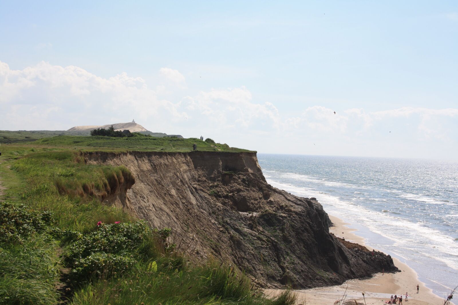 Canon EOS 1000D (EOS Digital Rebel XS / EOS Kiss F) sample photo. Denmark, summer, cliff photography