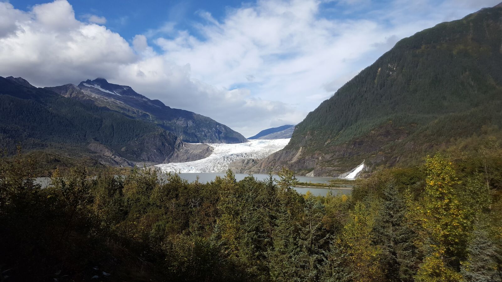Samsung Galaxy S6 sample photo. Glacier, alaska, forest photography