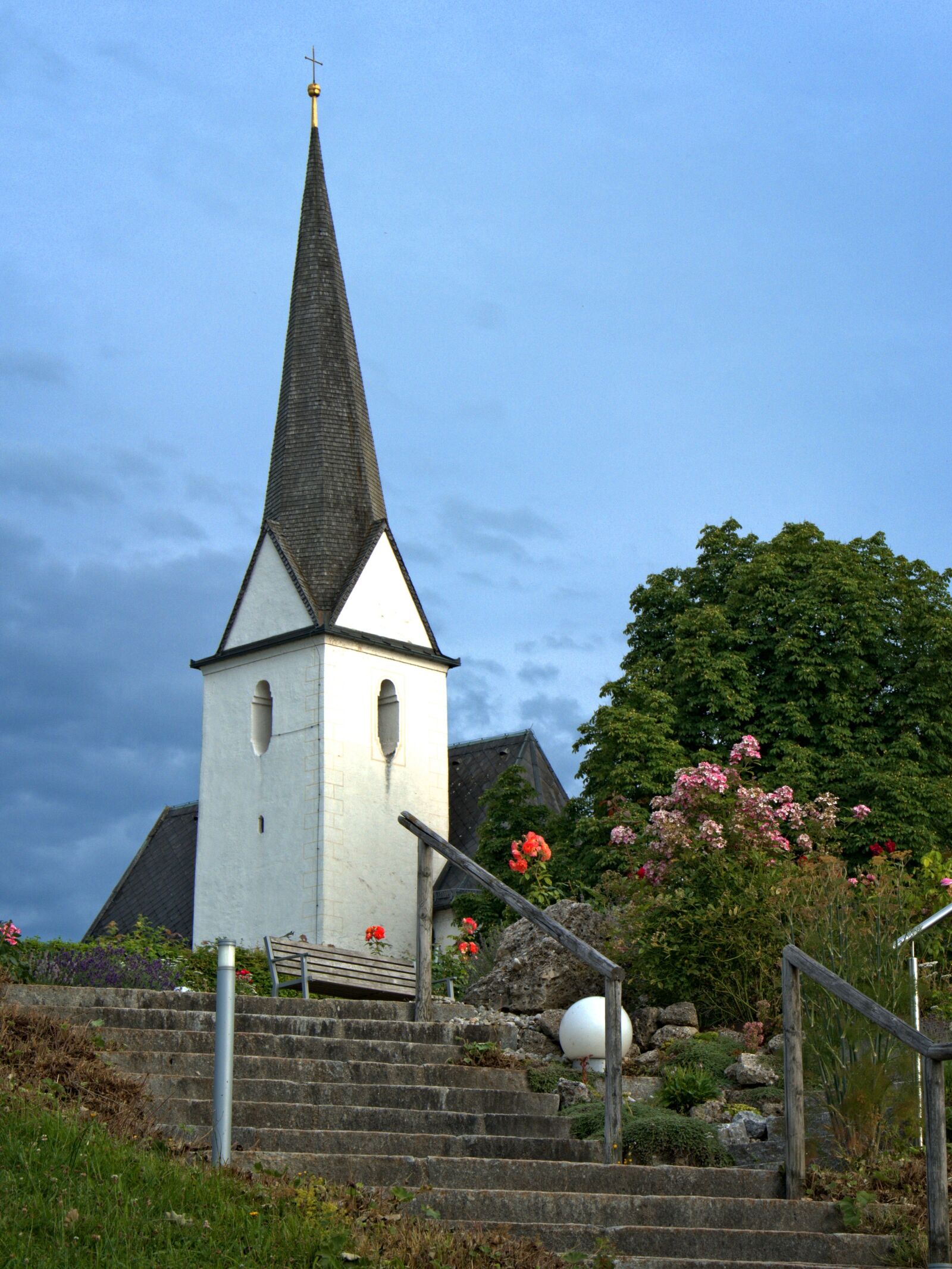 18.0-105.0mm f/3.5-f/5.6 sample photo. Church, stairs, architecture photography