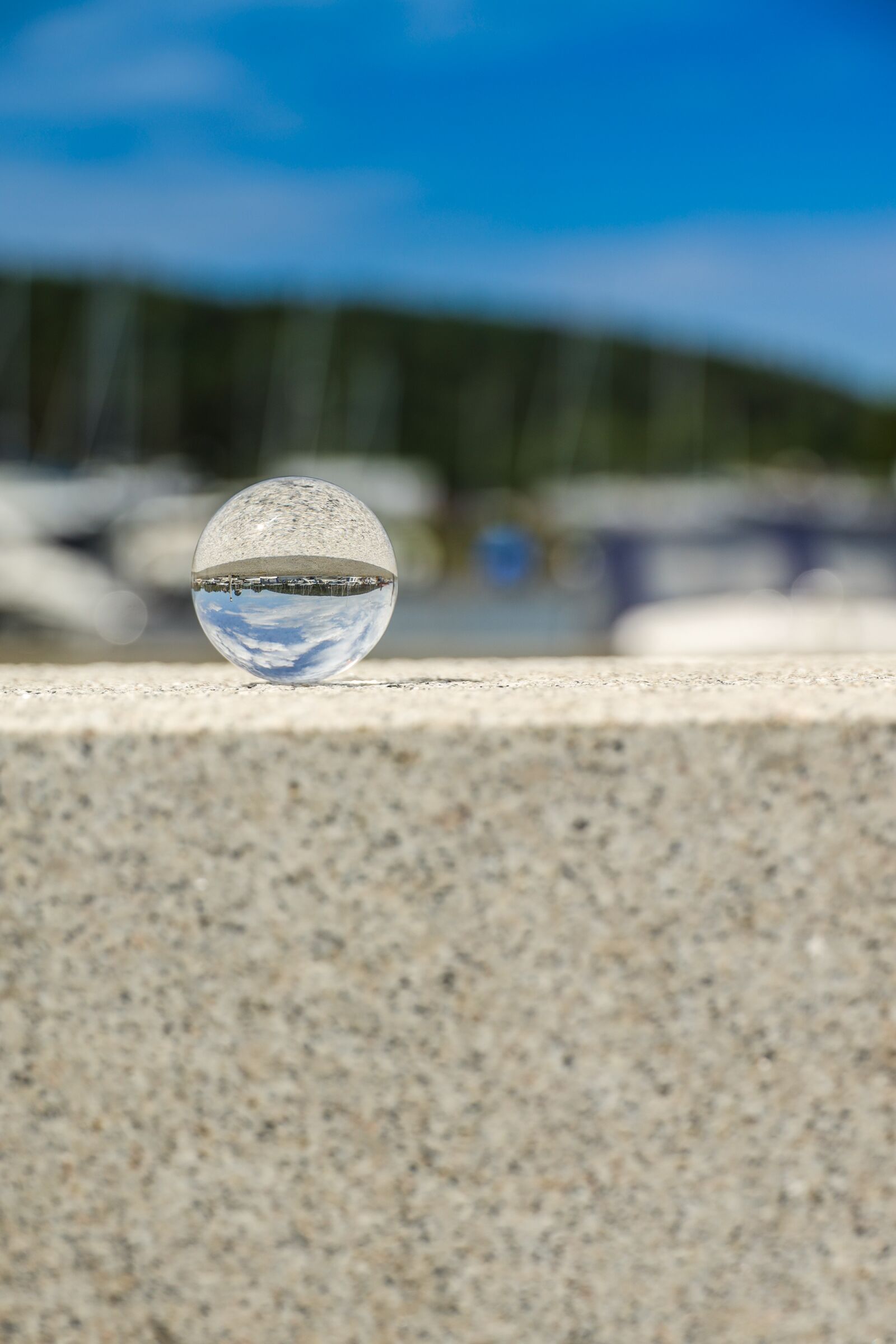 Canon RF 24-240mm F4-6.3 IS USM sample photo. Marble, reflection, dock photography
