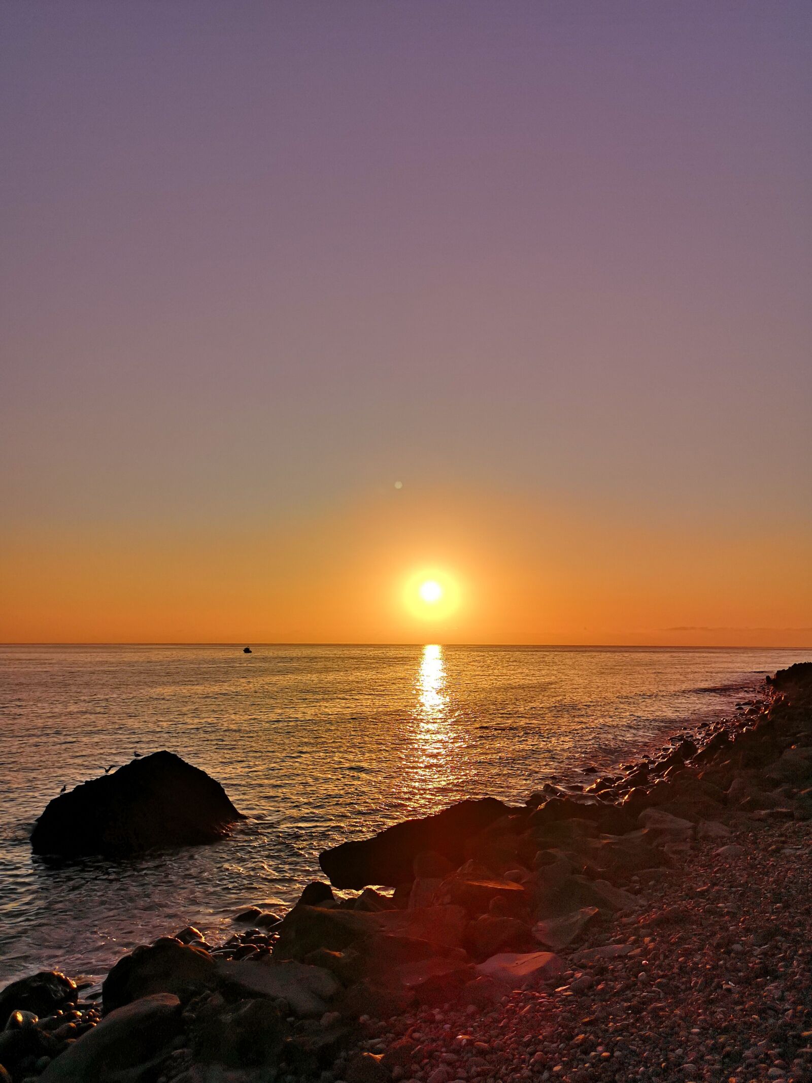 HUAWEI CLT-L29 sample photo. Sunset, ocean, sea photography