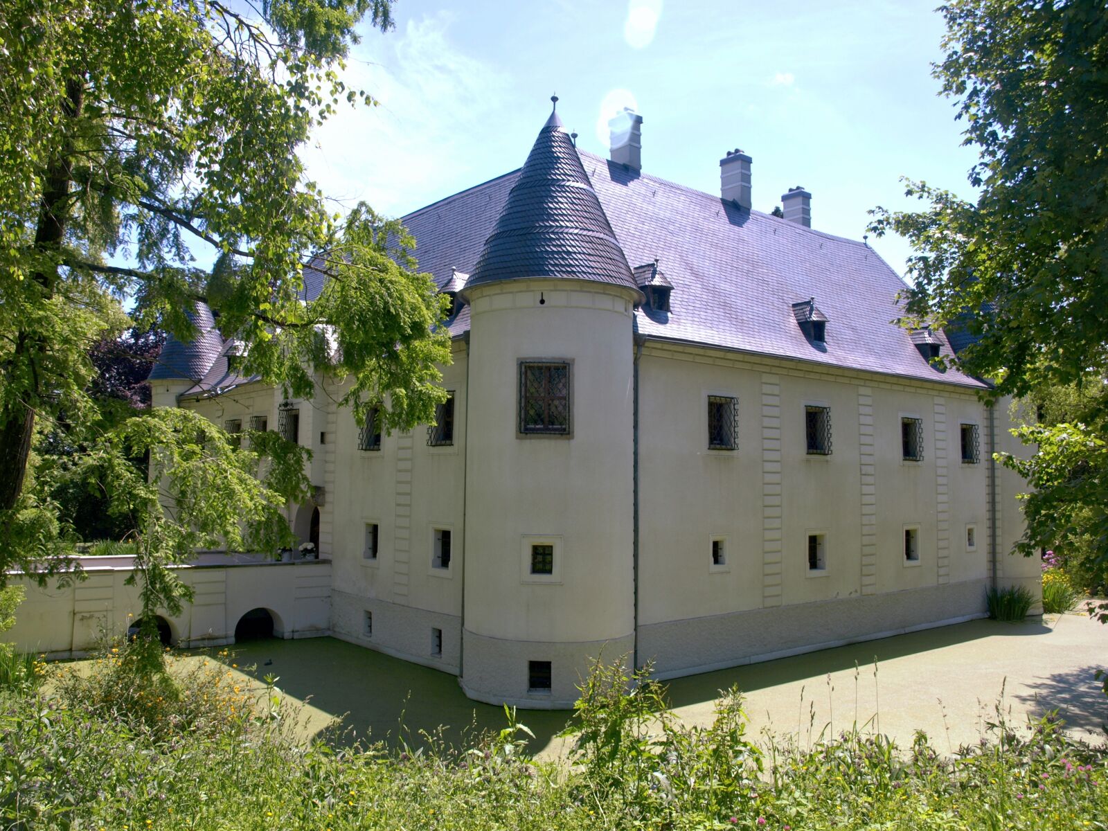 Olympus E-510 (EVOLT E-510) sample photo. Haidershofen, moated castle, palace photography