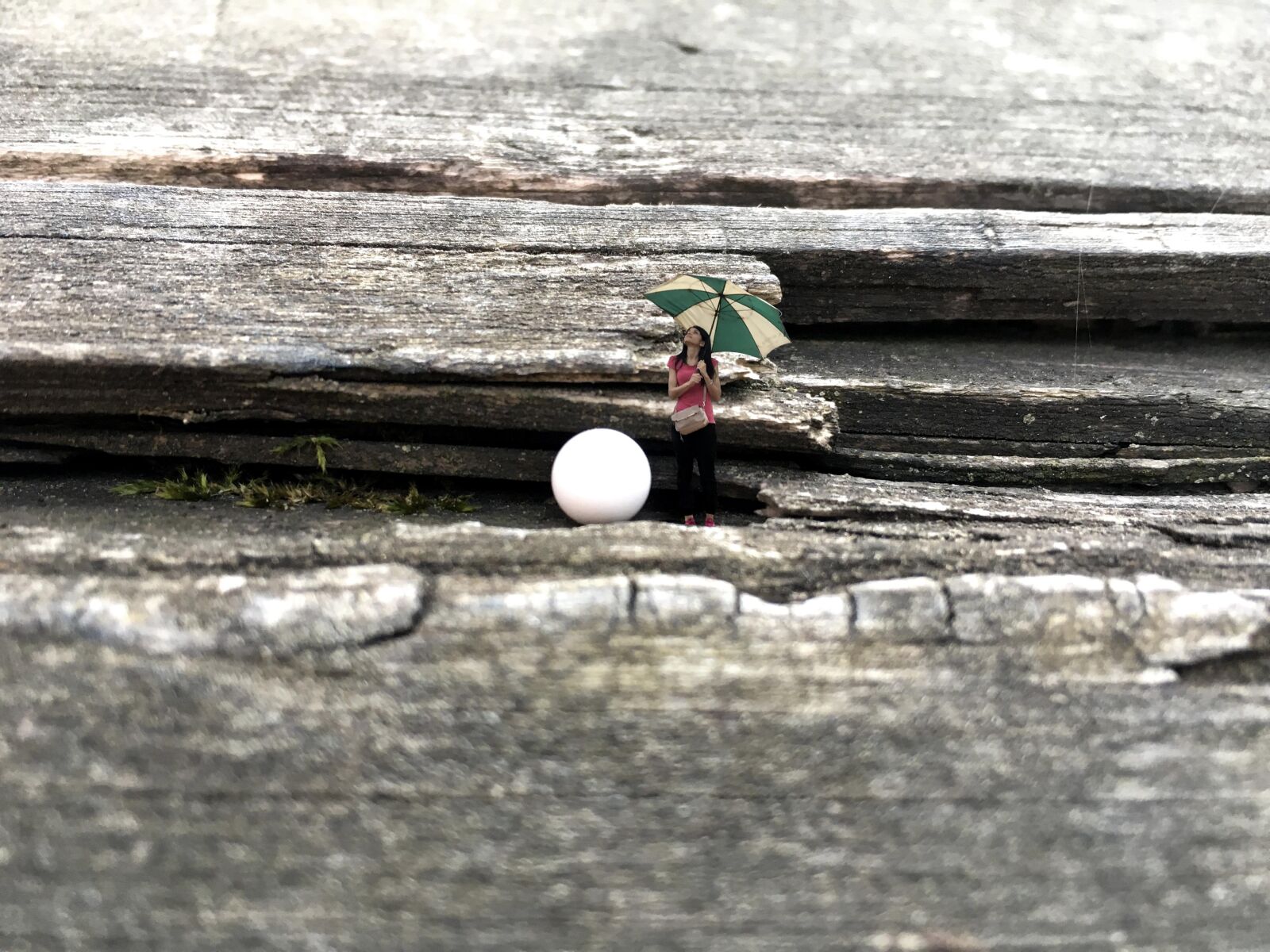 Apple iPhone 6s sample photo. Girl, umbrella, rocks photography