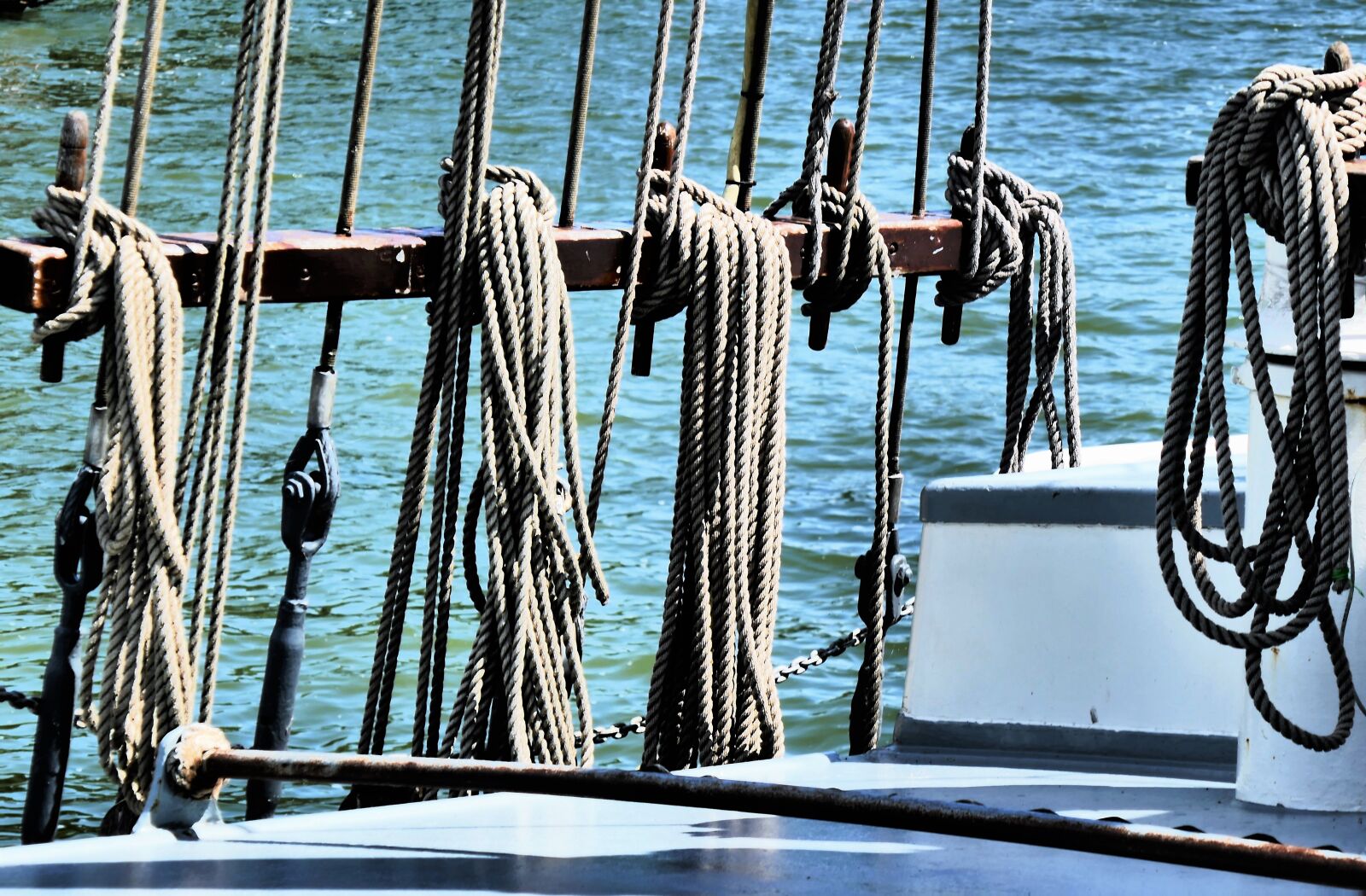 Panasonic DMC-TZ101 sample photo. Dew, rope, rigging photography