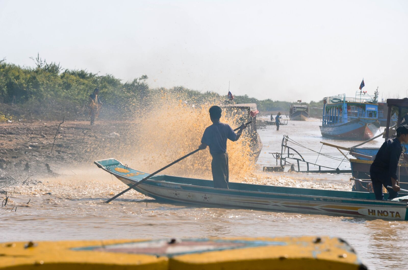 Nikon D7000 sample photo. Kompong phluk, cambodia, boat photography