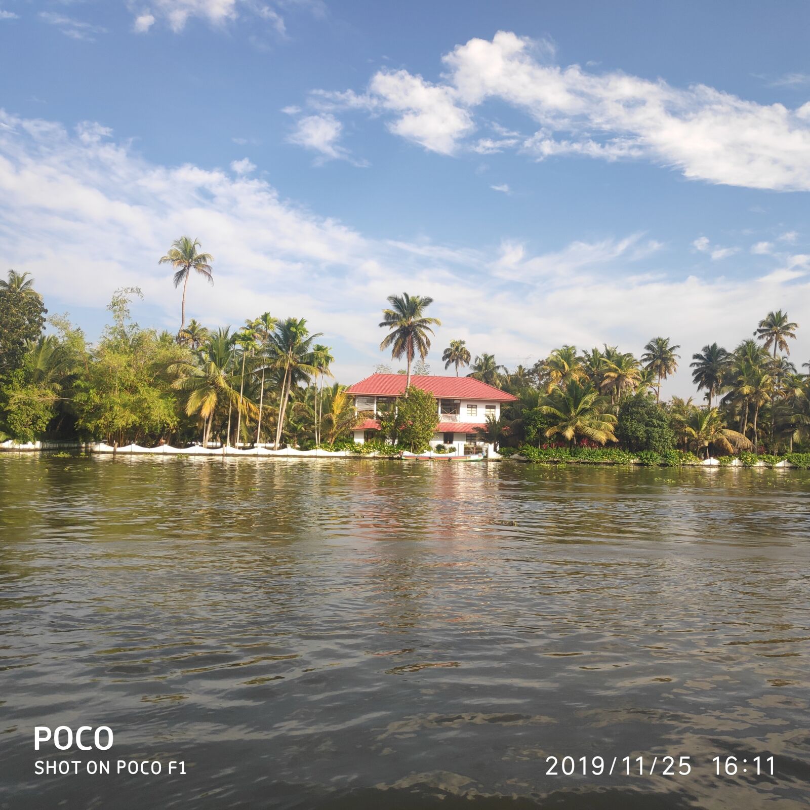 Xiaomi POCO F1 sample photo. House, kerala, back water photography