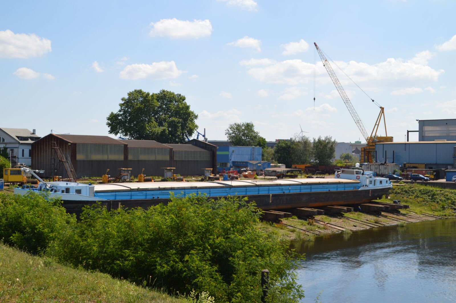 Nikon D3200 sample photo. Shipyard, shipping, duisburg photography