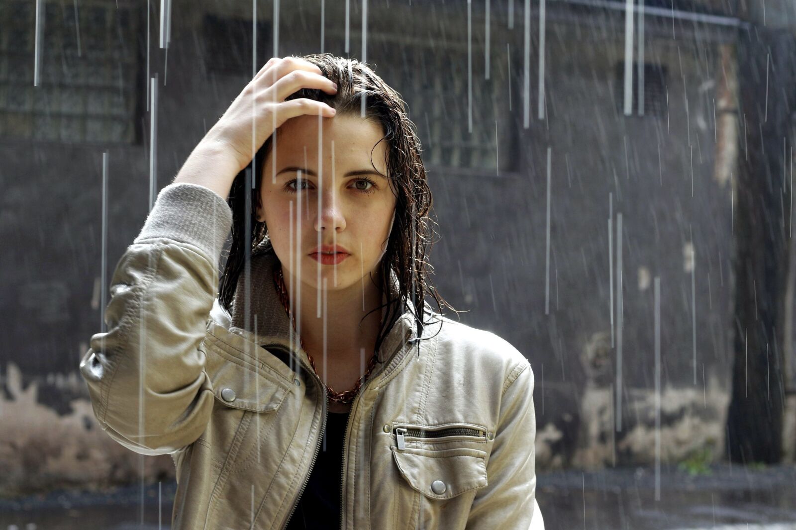 Canon EOS 700D (EOS Rebel T5i / EOS Kiss X7i) + Canon EF 50mm F1.8 II sample photo. Women, standing, rain photography