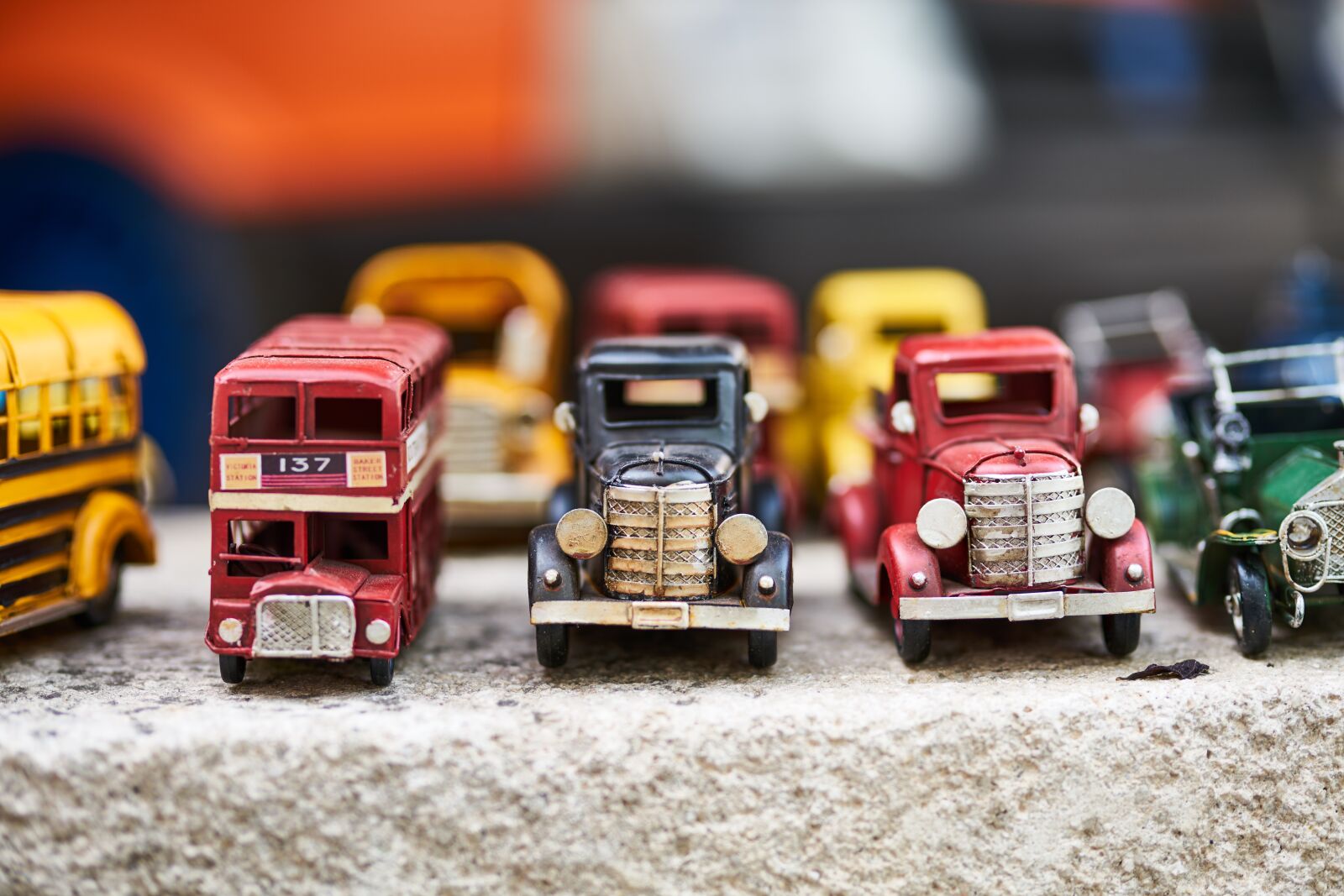 Sony a7R II + Sigma 85mm F1.4 DG HSM Art sample photo. Car, old, toy photography
