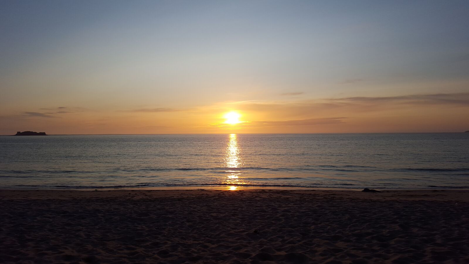Samsung GALAXY S6 edge sample photo. Sunset, sea, beach photography