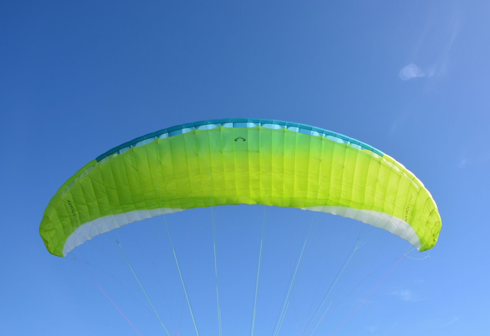 Nikon D5200 sample photo. Paraglider wing, veil yellow photography