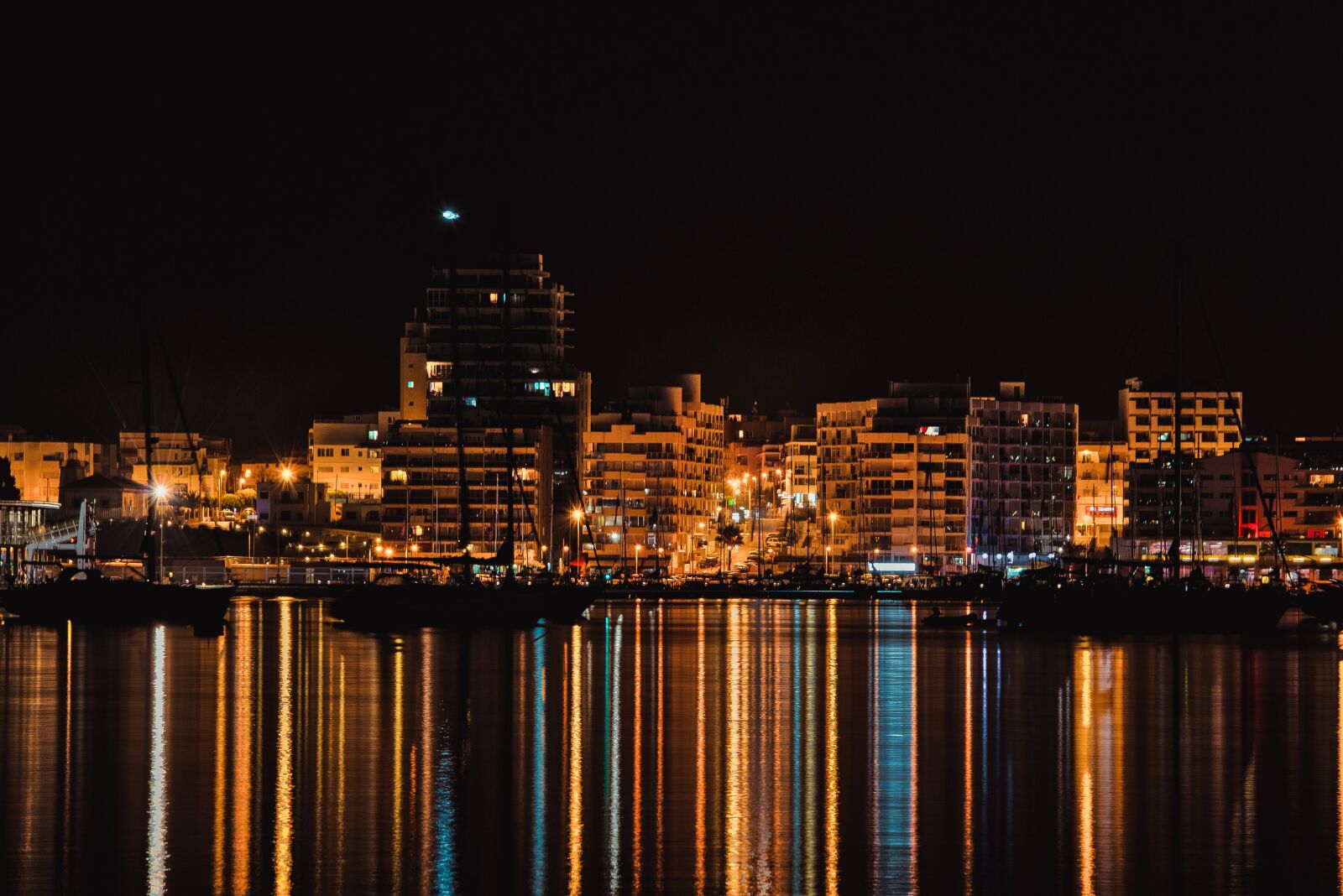 Nikon D810 sample photo. Ibiza, city, night photography