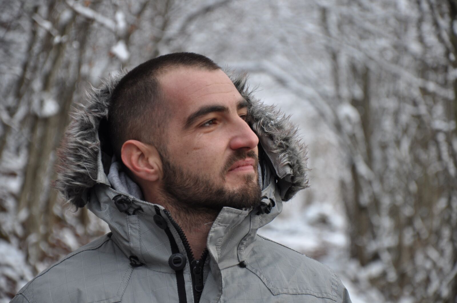 Nikon D90 sample photo. Winter, man photography