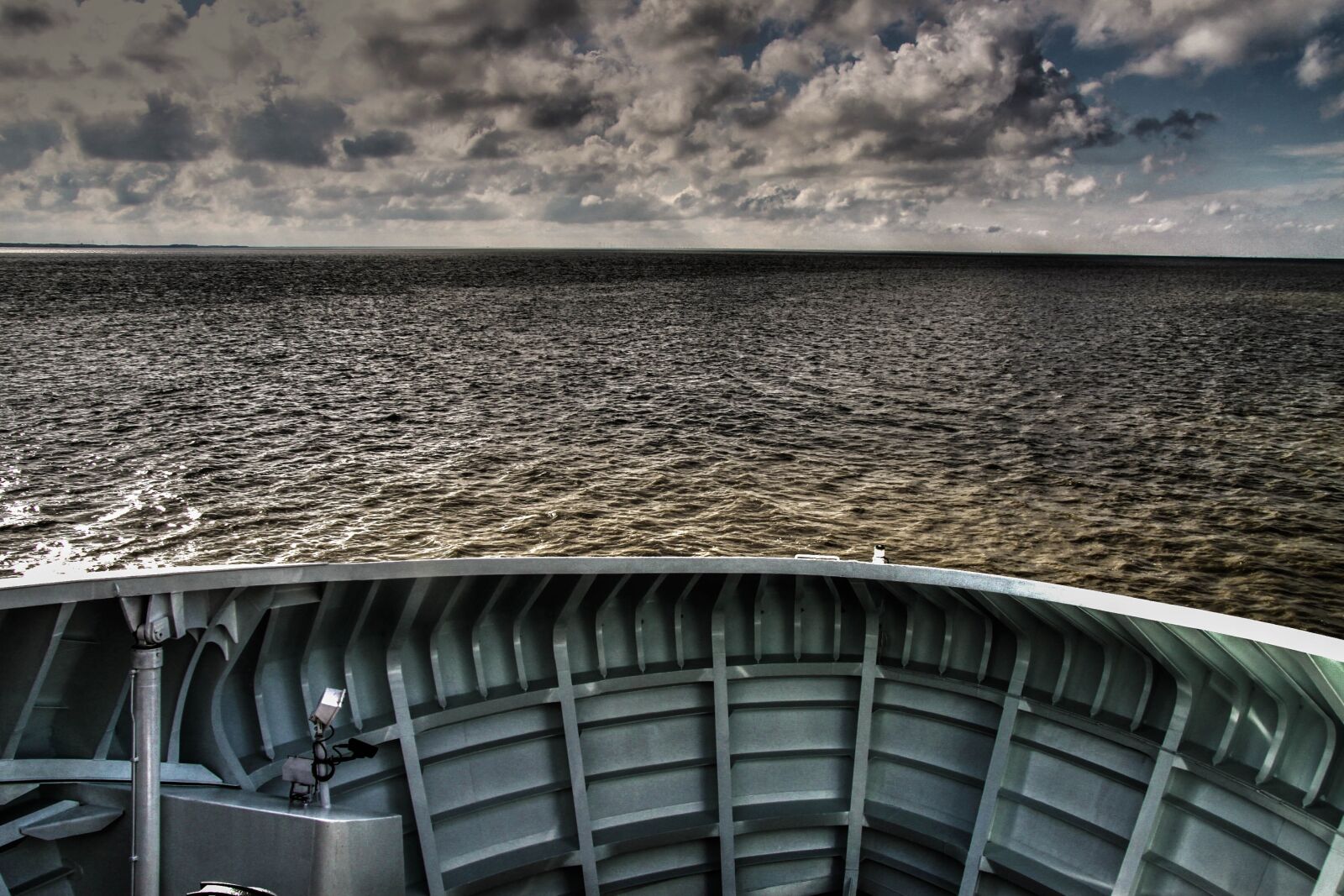 Canon EF-S 17-85mm F4-5.6 IS USM sample photo. Sea, ship, clouds photography