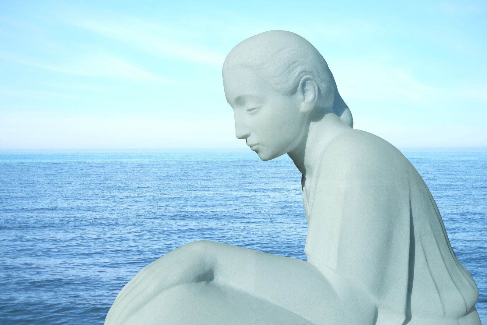 Sony Cyber-shot DSC-RX100 III sample photo. Woman, sea, marble photography