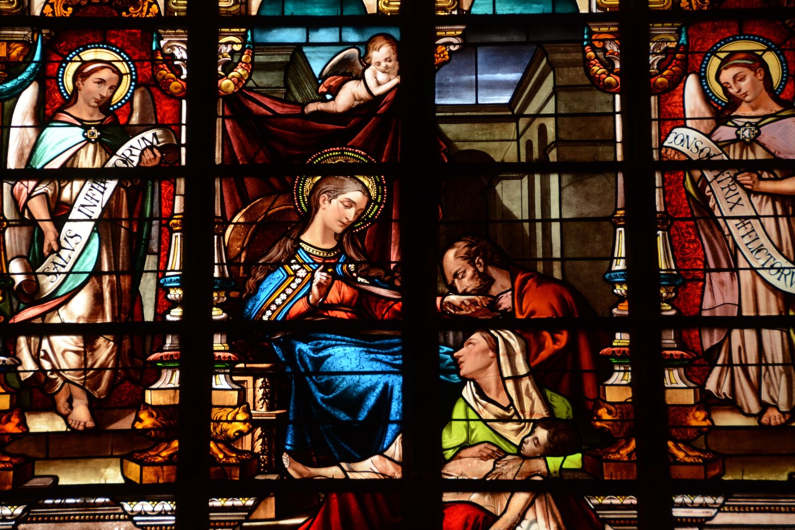 Nikon D7100 sample photo. Stained glass windows, church photography