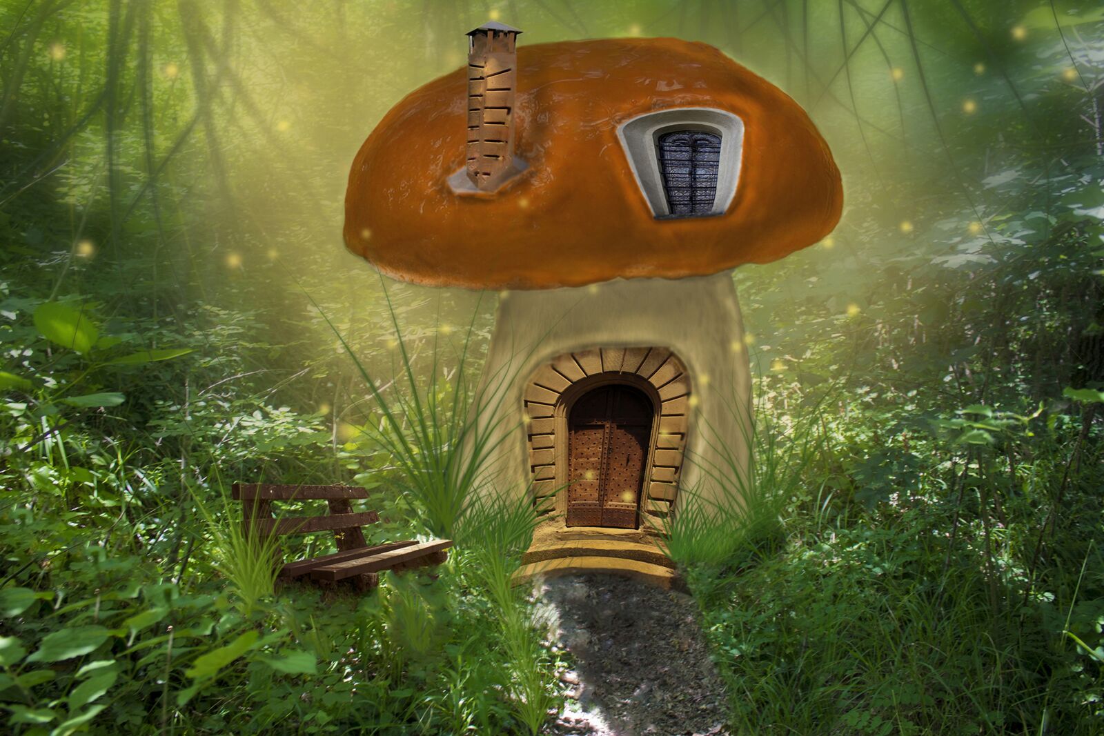 Canon EOS 1100D (EOS Rebel T3 / EOS Kiss X50) sample photo. Mushroom, house, fantasy photography