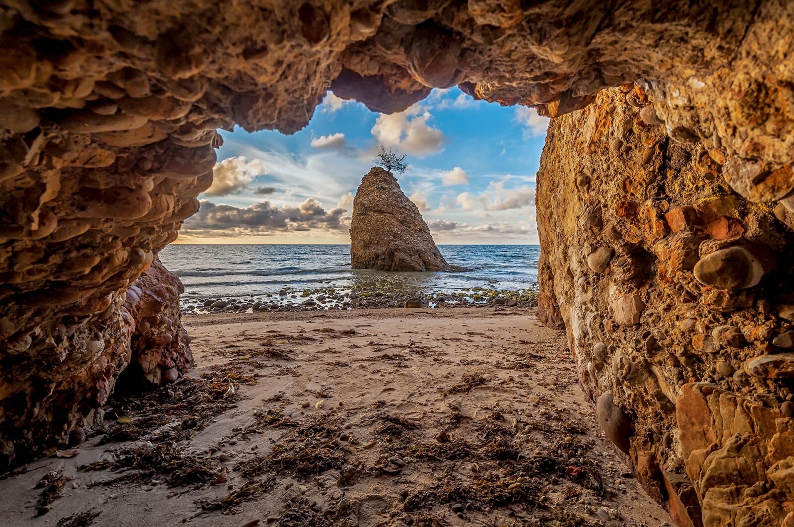 Nikon D700 sample photo. Cave, sea, rock photography