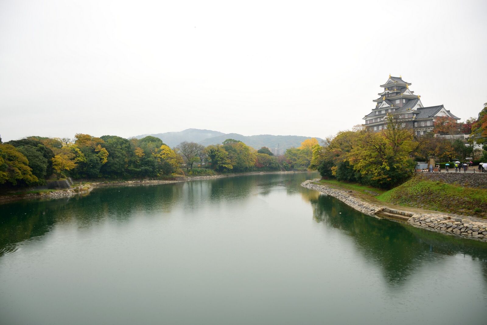 Nikon D5300 sample photo. Okayama, castle, yellow photography