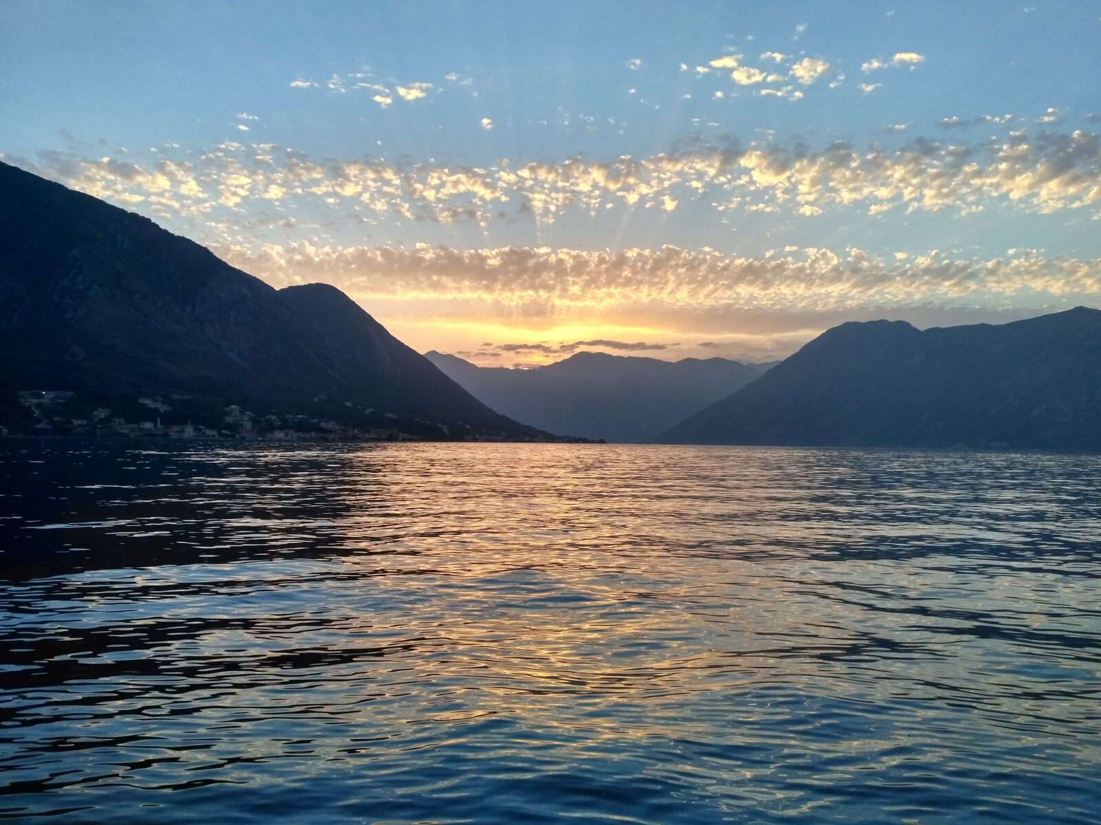 Xiaomi Redmi 3S sample photo. Sea, mountains, clouds photography