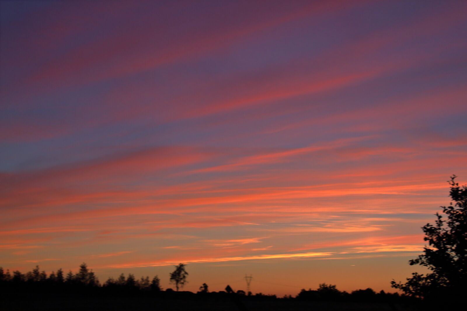 Canon EOS 1300D (EOS Rebel T6 / EOS Kiss X80) sample photo. Sunset, evening, clouds photography