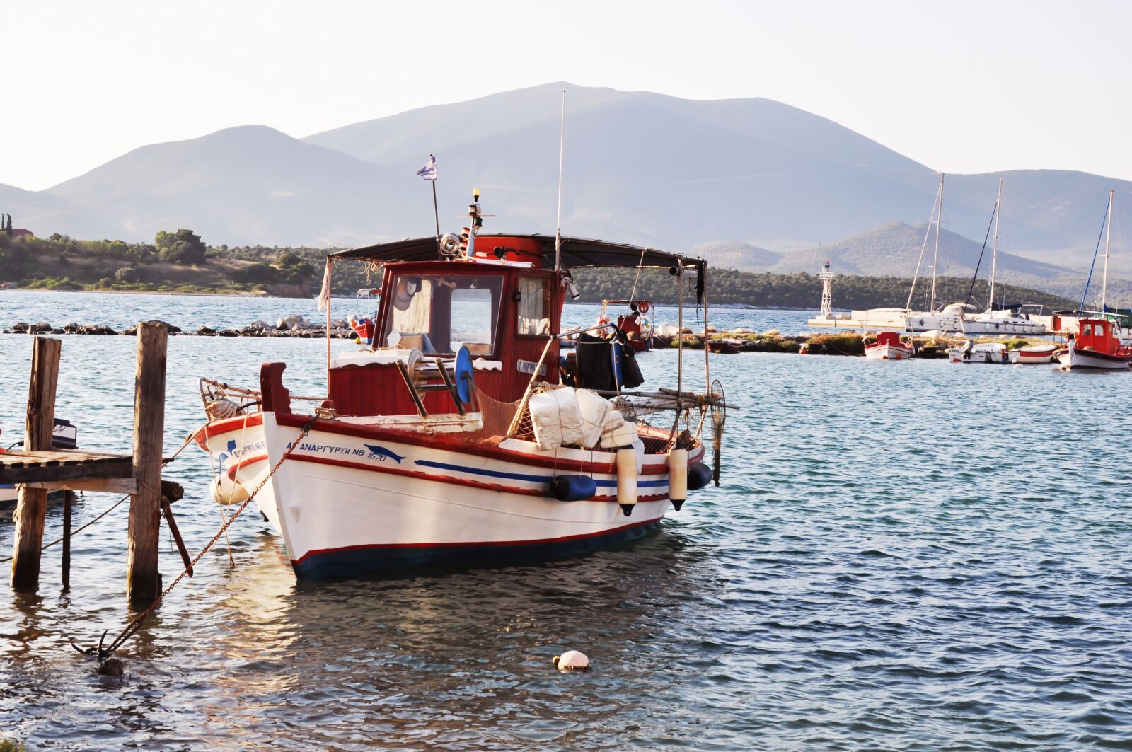 Nikon D5000 sample photo. Greece, skiathos, boat photography