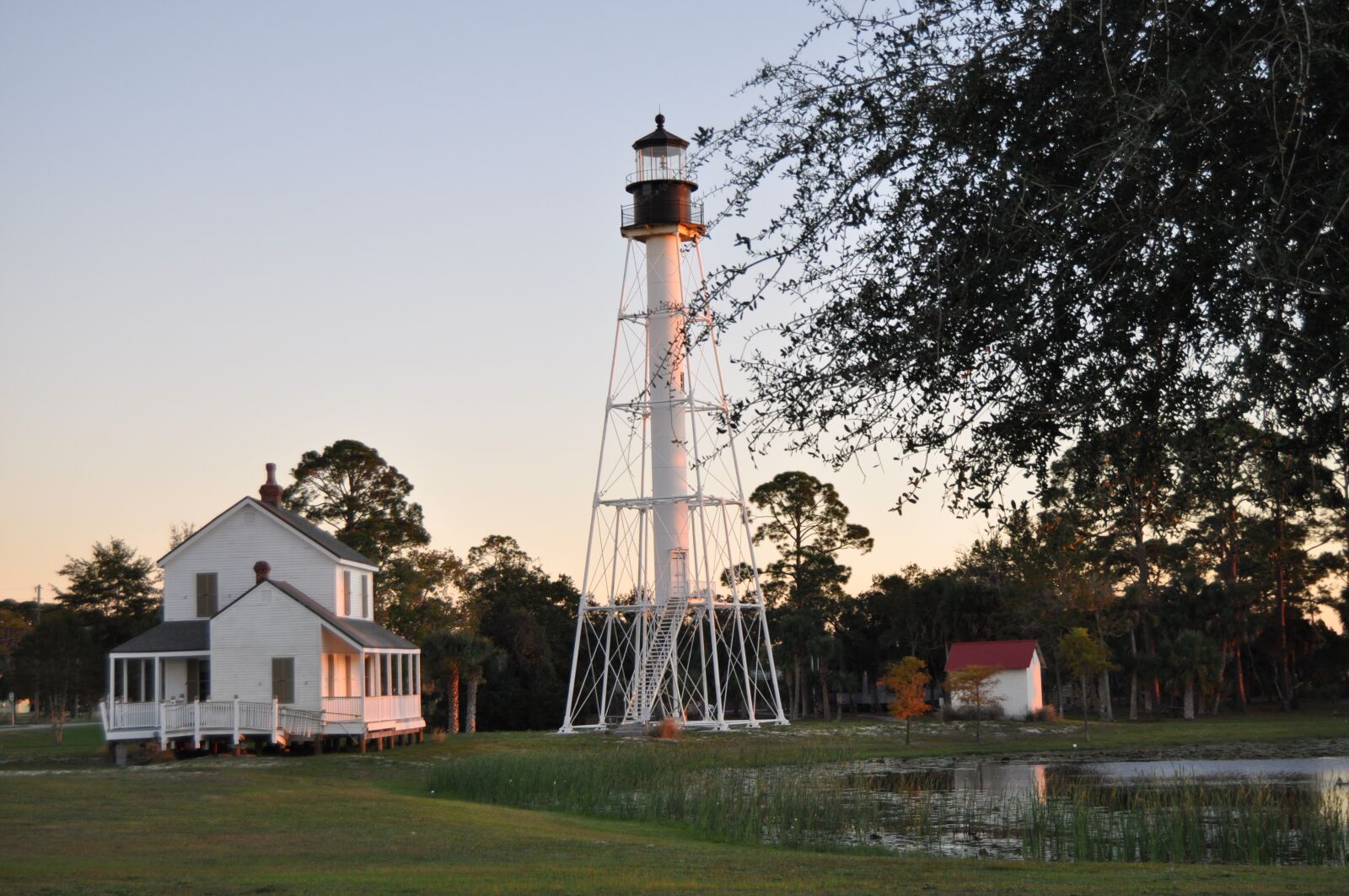 Nikon D5000 sample photo. Lighthouse, pond, landscape photography