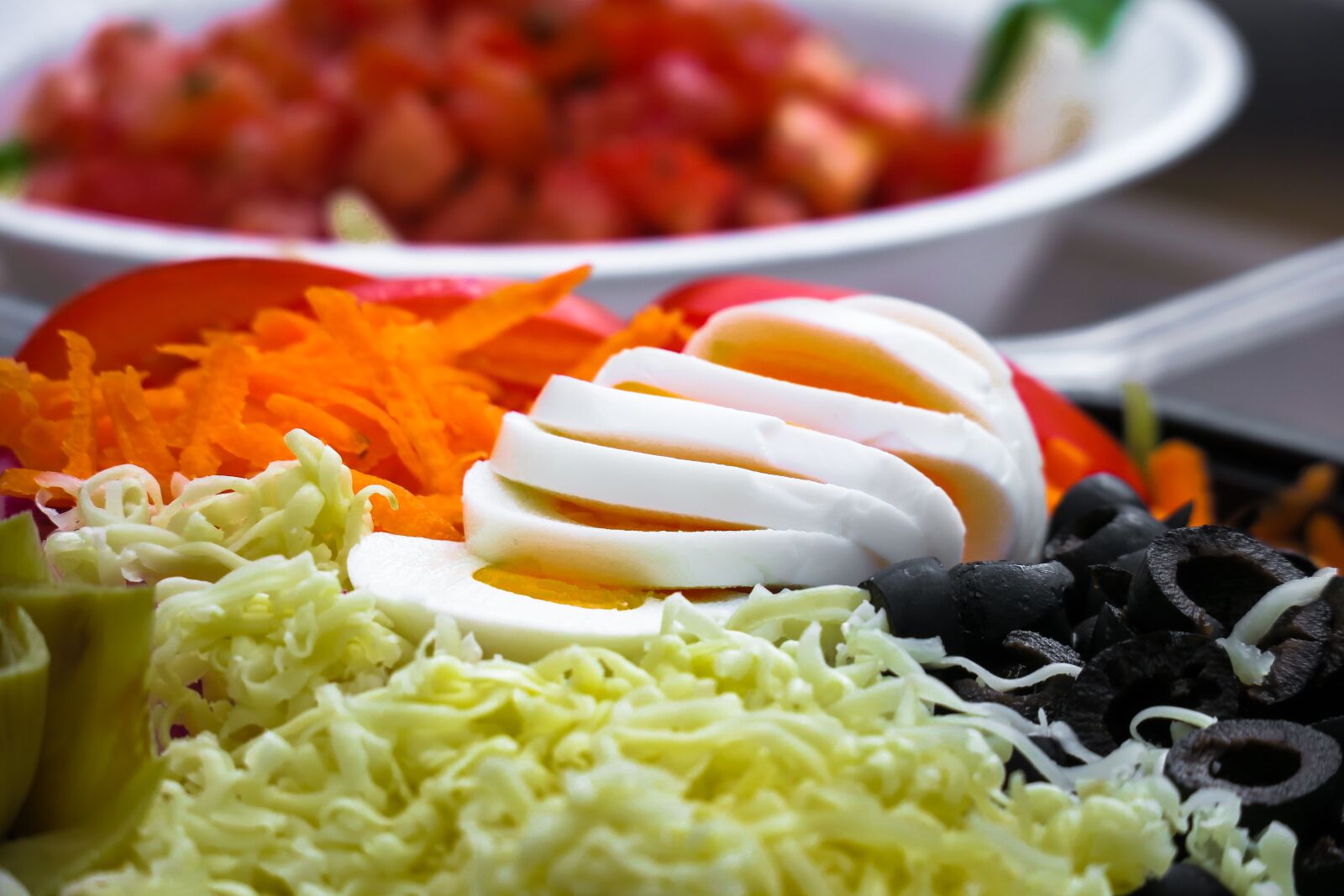 Canon PowerShot G3 X sample photo. Salad, egg, supplement photography