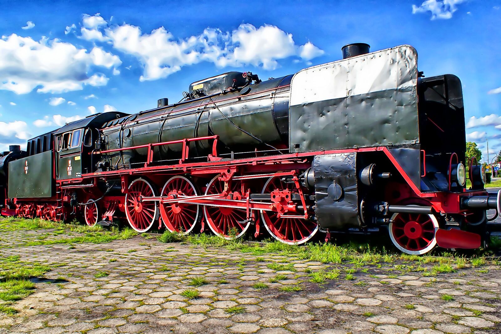 Sony Alpha DSLR-A300 sample photo. Train, locomotive, railroad tracks photography