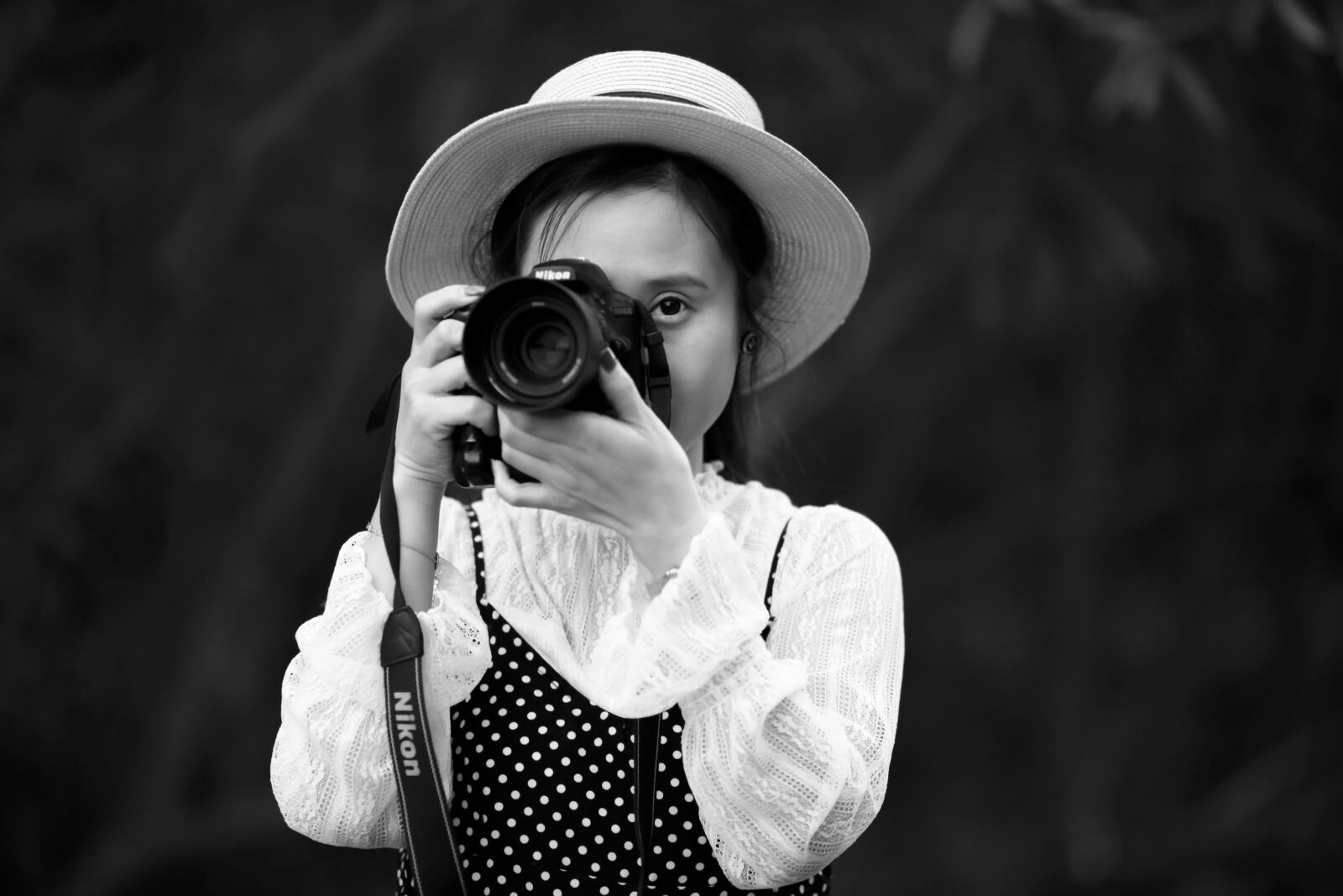 Canon EOS 5D Mark II sample photo. Photographer, hat, girl photography