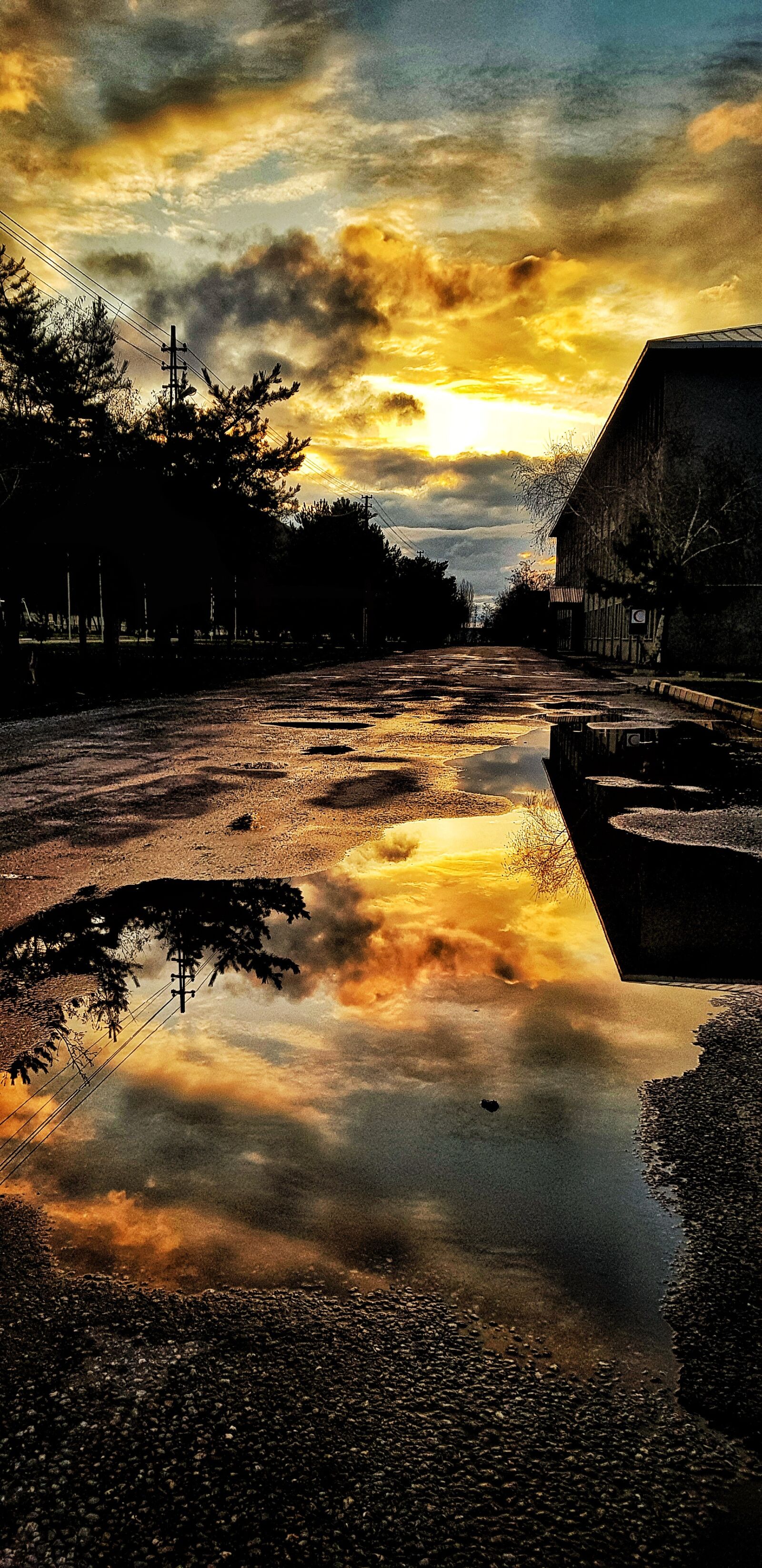 Samsung Galaxy S8 sample photo. Sunset, reflection, dusk photography